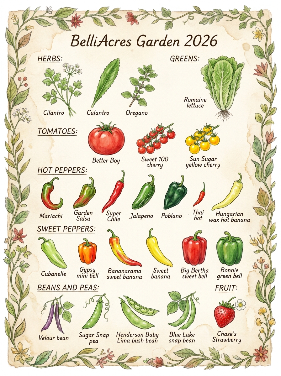 Illustrated garden index